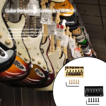 Gitara Hardtail Tiltas Metalo Pakeitimo Dalis, Juodas Balno Tailpiece