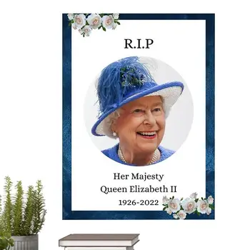 Karalienės Elžbietos II Portretas Karalienė Elžbieta Sienų Dekoras Plakatas Dekoratyvinis Atminimo Plakatas Tėvynės Meno Plakatas Vonios kambarys