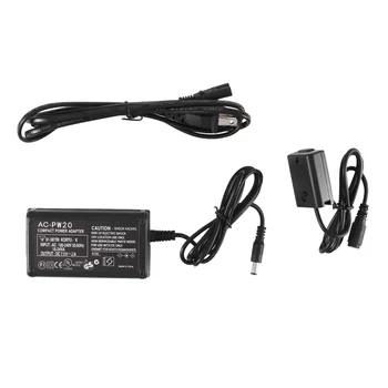 Tinka Sony NEX Micro-Vienintelio Išorinio Maitinimo Adapteris AC-PW20 Kroviklis 3-Piece Set-JAV Plug