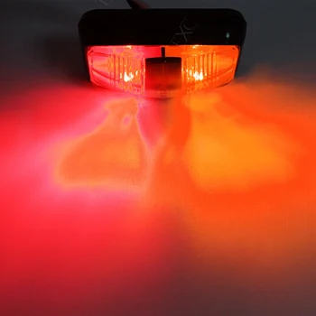 0,5 W 10-30 V Universal 10vnt Raudonos spalvos Šoniniai Gabaritiniai Signalo Lemputė Šalinimo Indikatoriaus Lemputė Automobilių Sunkvežimių Priekabos Karavanas RV Valtis