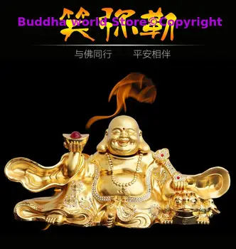 2024 m. NAMO AUTOMOBILIŲ PARDUOTUVĖ Pasamdyti turto Maitrėjos Dievo turtų Mammon Buda auksinis Vario SĖKMĖS FENG SHUI talismanas papuošalai