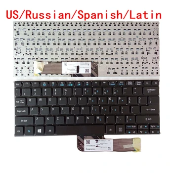 Naujoji JAV, rusijos, ispanijos ir lotynų Nešiojamojo kompiuterio Klaviatūra Acer SW5 Jungiklis 10 10E SW3 SW5-011-18TY SW5-012 Notebook PC Pakeitimo