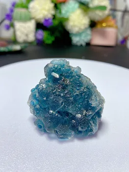86g Gamtos Vidinė Mongolija mėlyna Fluorit Mineralinių pavyzdys grupių Akmenys ir kristalai crystal Healing Nemokamai