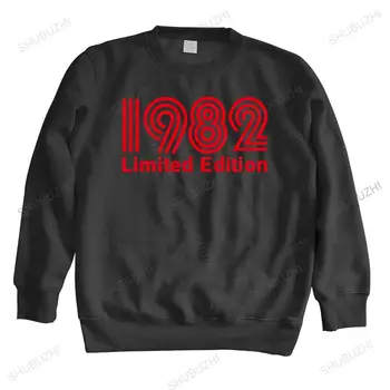 Vyras įgulos kaklo hoodie vyrų rudens palaidinukė juodos spalvos bliuzoną 1982 limited edition prekės hoodie lašas laivybos šiltą bliuzoną euro dydis