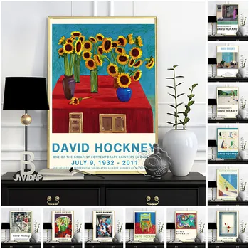 David Hockney Plakatas, Beverly Hills, Namų Šeimininkė, Sienos Menas, Išrado Žmogus, Atskleidžiančius Dar Gyvenime Spaudinių, Hockney Pav Sienų Lipdukai