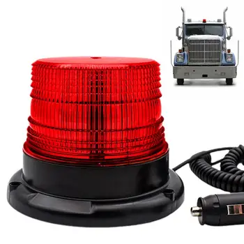 LED Strobe Šviesos Sunkvežimių Blykstės Lemputė Įspėjimas Saugos Lemputė 12 LED Mirksi Krautuvas Šviesas, Automobilių Apsaugos Lempa Su Magnetiniu