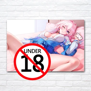 Necenzūruotos Anime Plakatas Animaciją Paveikslėlį Saldus Kawaii Grožio Sexy Mergina Is Pūlingas Drobės Tapybos Sienos Meno Kambarys Namų Dekoro