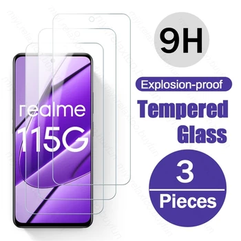 3PCS Apsauginis Stiklas Realme11 Realme 11 5G 4G NFC 2023 9H Grūdinto Stiklo Realmy Realmi 11 4G Screen Protector Kino Dangtis