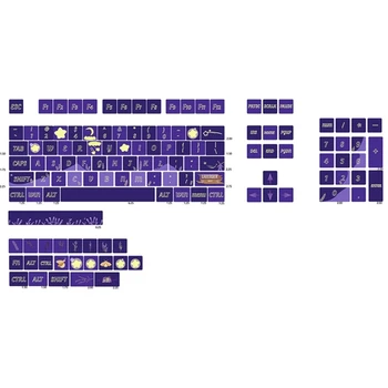 Automatinė Klaviatūros Keycaps XDA Keycap už 61/87/104/108 Išdėstymas Keycap Rinkinys