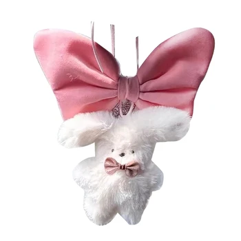68UF White Rabbit Plushies Ornamentas 