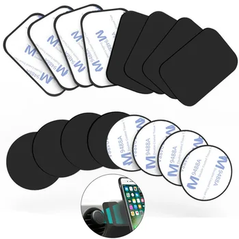 Plonos Metalo Plokštelės Disko Magnetinių Automobilinis Telefono Laikiklis Geležies Lapo Lipdukas Diską Magnetas Tablet Desk Phone Automobilį Stovėti Kalno Turas