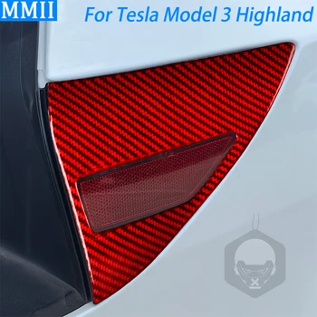 Raudona Anglies Pluošto Įkrovimo Lizdas Skydelis Dekoratyvinis Automobilio Interjero Aksesuarai Įklija, Tesla Model 3 Highland 2024