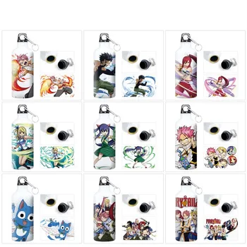 600Ml Virdulys Anime ir Animacinių filmų Fairy Tail Natsu Gajeel Erza Sporto Aliuminio Virdulys Virdulys Taurės Studentų Office Nešiojamų Lauko Arbatinukas