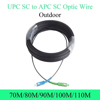 APC SC UPC SC Optinio tinklo Vielos Single-mode 1-core Lauko Išplėtimą Optinis Kabelis Konvertuoti Patch Cord 70M/80M/90 M./100/110M