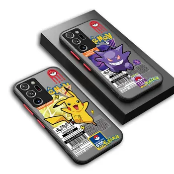 Atsparus smūgiams Animacinių filmų Pokemon Telefono dėklas Samsung Galaxy S21 S23 S20 Pastaba 10 20 Pastaba Ultra 10 Plius 8 9 S22 8 Pastaba Padengti Rubisafe