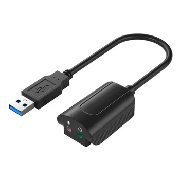Išorinė USB Garso Garso Korta USB Garso Plokštę, Adapteris 7.1 Virtualaus Kanalo Su Kabeliu, Mikrofonas (3,5 Mm Garso plokštės Sąsaja
