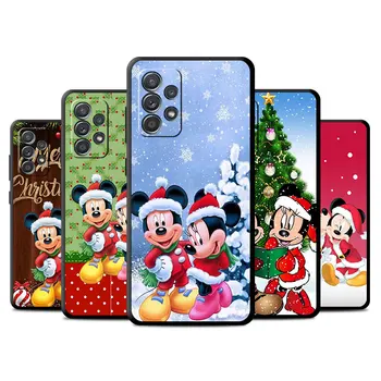 Case For Samsung Galaxy A53 A51 A52 A54 A12 A13 A14 A22 A32 A21s A33 A34 A24 A02 A03 A71 A31 Telefono Dangtelį Kalėdų Mickey Minnie
