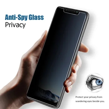 Anti Spy Filmas apie Xiaomi Mi A1 A2 A3 Lite Stiklas Xiaomi Mi 9 10 10T Lite 5G SE 9T Pro Grūdintas Privatumo 9H Kietumu Stiklo Plėvelės