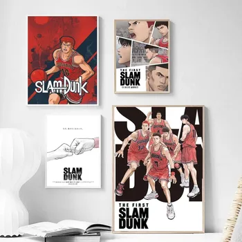 Karšto Anime Pirmosios Slam Dunk Plakato Spauda Už Kambarį Lipdukas Tapybos Meno Namų Sienų Dekoras Nuotraukas