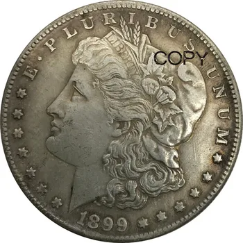 Nesąlyginės Amerikos valstijų 1899 M S 1 Vieno Dolerio Morgan Dolerių Cupronickel Sidabro Padengtą Kopijuoti Monetas